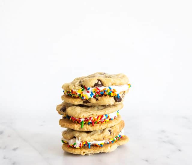 Chocolate Chip Cookie Sandwiches with Oreo Buttercream