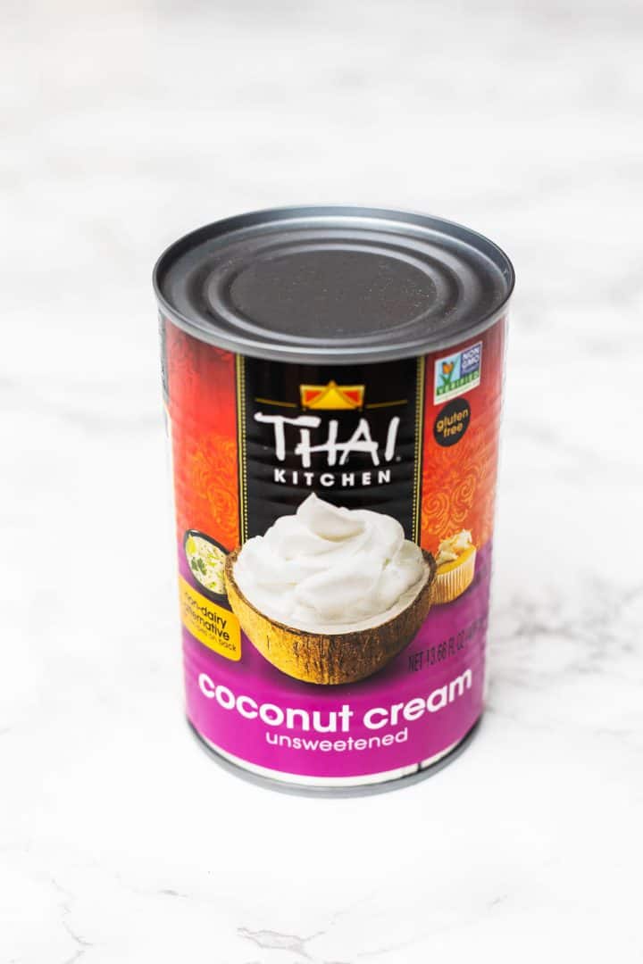 Can of Thai Kitchen unsweetened coconut cream